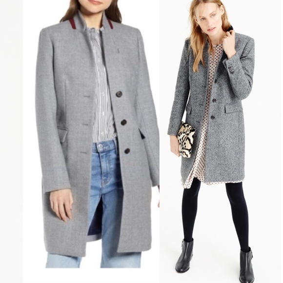 J. Crew Jackets & Blazers - NEW J. Crew Regent Grey Topcoat Double Serge Wool